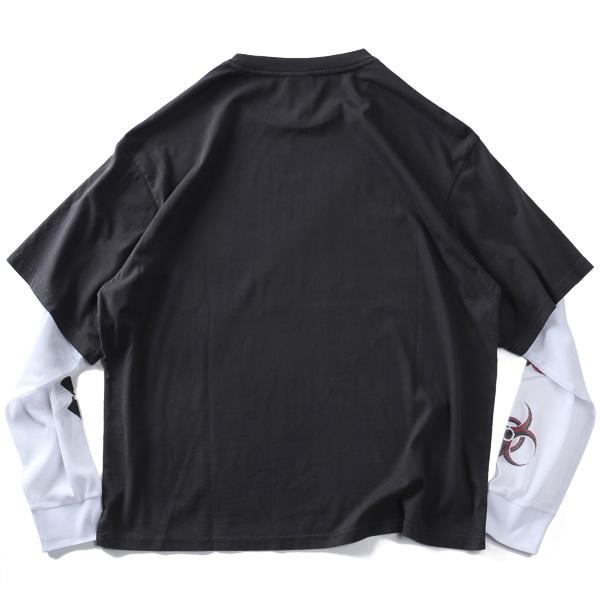 大きいサイズ メンズ HUF ハフ フェイクレイヤード 長袖 Tシャツ LEON LS DOUBLE LAYER TOP USA直輸入 kn00582 | HUF | 12