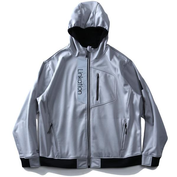 大きいサイズ メンズ LINKATION セットアップ 防風 フルジップ カット パーカー 撥水加工 アスレジャー スポーツウェア la-cj200426 Linkation（リンケーション） 大きいサイズ メンズ セットアップ 防風