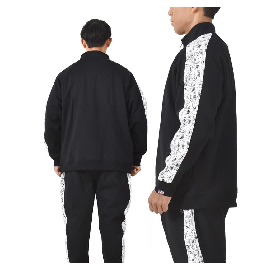 大きいサイズ メンズ LARKiNS ラーキンス セットアップ ライン入り ハーフジップ トレーナー ld150-524 LARKINS（ラーキンス） 大きいサイズ メンズ セットアップ ライン入り