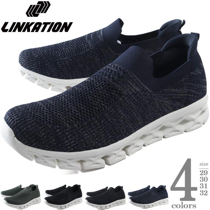 大きいサイズ メンズ LINKATION ハンズフリー スリッポン シューズ 靴