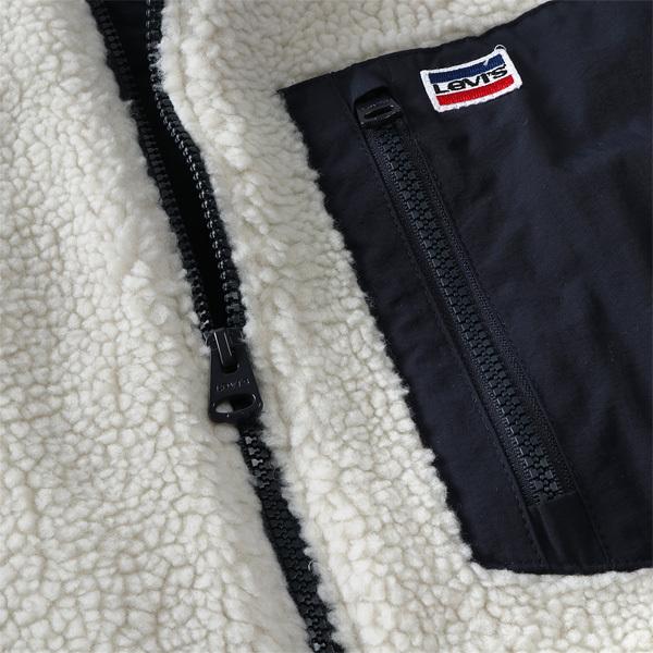 大きいサイズ メンズ LEVI'S リーバイス ボア フリース ジャケット CONTRAST POCKET HIGH PILE FLEECE JACKET USA直輸入 lm1rs955 Levi's（リーバイス） 大きいサイズ メンズ ボア フリース ジャケット