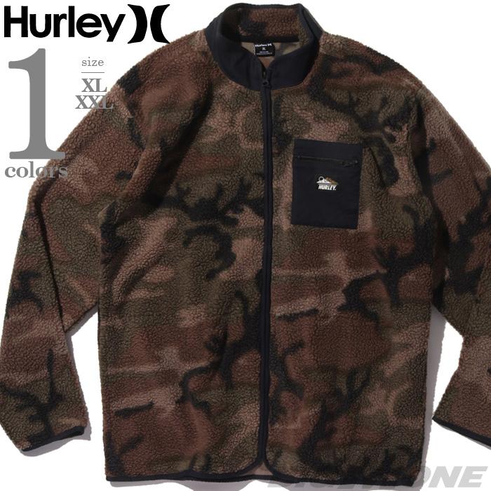 Hurley（ハーレー） 大きいサイズ メンズ 迷彩柄 フルジップ フリース 