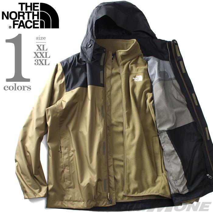 大きいサイズ メンズ THE NORTH FACE ノースフェイス 3WAY フーデッド