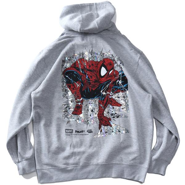 大きいサイズ メンズ HUF ハフ ｘ MARVEL マーベル スパイダーマン フルジップ パーカー SPIDER-MAN ARACHKNIGHT FZ HOODIE USA直輸入 pf00824 | HUF | 10