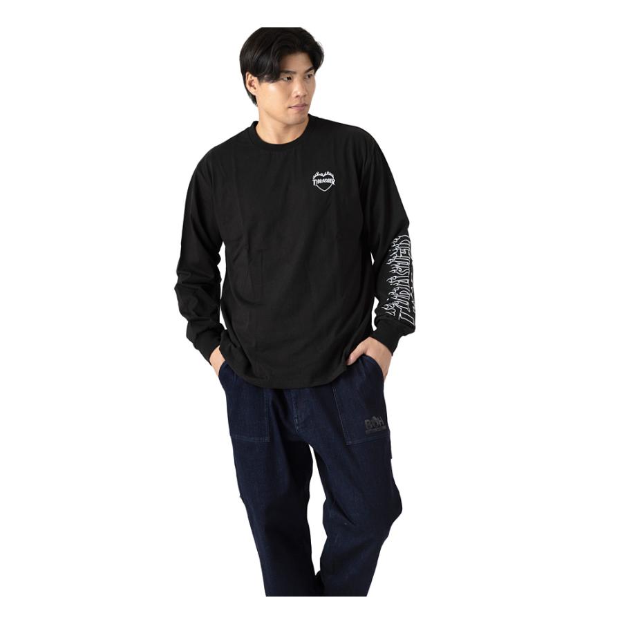 THRASHER（スラッシャー） 大きいサイズ メンズ 刺繍入り ロング T