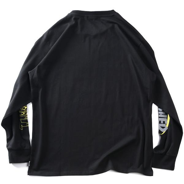 大きいサイズ メンズ THRASHER スラッシャー 袖ロゴプリント ロング Tシャツ 春夏新作 th26sp01k | THRASHER | 12