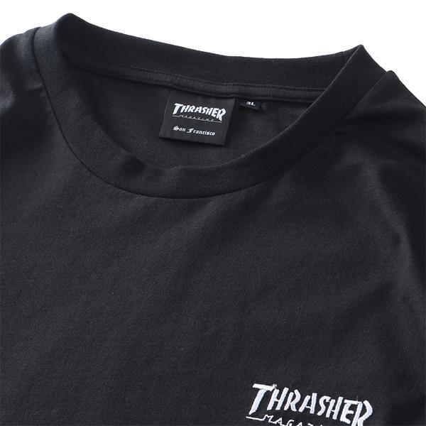 大きいサイズ メンズ THRASHER スラッシャー 袖ロゴプリント ロング Tシャツ 春夏新作 th26sp01k | THRASHER | 06