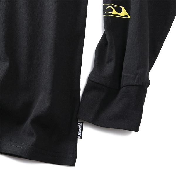 大きいサイズ メンズ THRASHER スラッシャー 袖ロゴプリント ロング Tシャツ 春夏新作 th26sp01k | THRASHER | 09