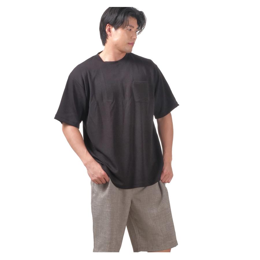 大きいサイズ メンズ DANIEL DODD とろみ冷感 ポケット付 半袖 Tシャツ 接触冷感 高ストレッチ tkzz25-2 【t2501】 | ブランド登録なし | 10