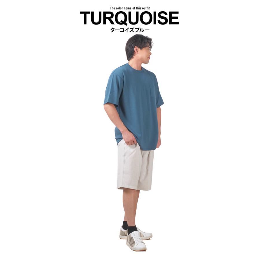 大きいサイズ メンズ DANIEL DODD とろみ冷感 ポケット付 半袖 Tシャツ 接触冷感 高ストレッチ tkzz25-2 【t2501】 | ブランド登録なし | 04