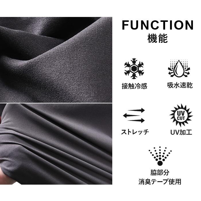 Reebok（リーボック） 大きいサイズ メンズ ストレッチ 天竺切替 半袖 Tシャツ 接触冷感 吸水速乾 UV加工 消臭 x5532r ...