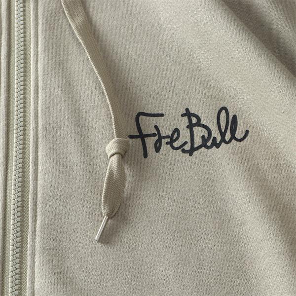 大きいサイズ メンズ フレブル 裏毛 パックプリント フルジップ