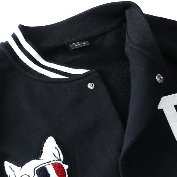 大きいサイズ メンズ フレブル 裏毛 カット スタジアム ジャンパー