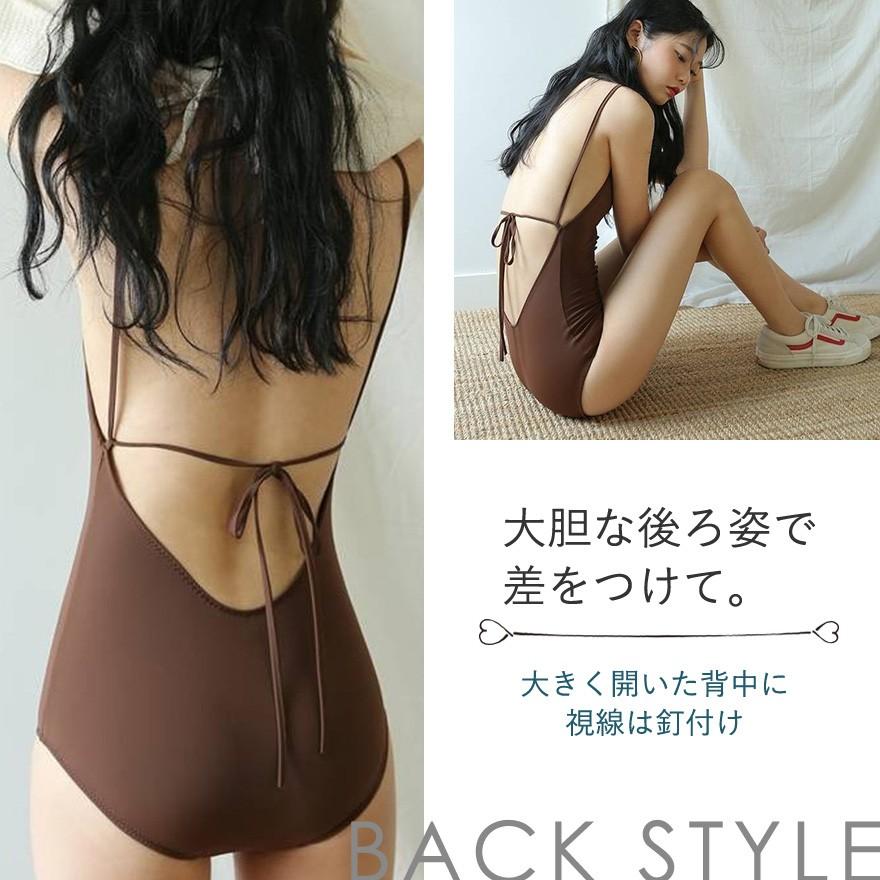 水着 ワンピース レディース 背中ワイド オープン Bmons ヤフーショップ 通販 Yahoo ショッピング