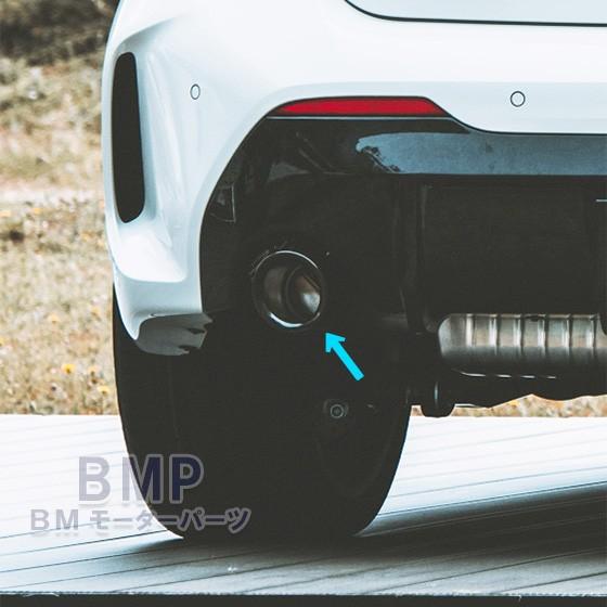 BMW 純正 F40 M135ix テールパイプ トリム ブラック クローム 2本