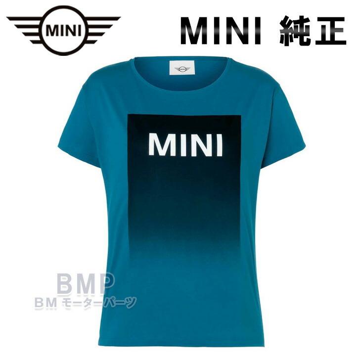 BMW MINI 純正 MINI COLLECTION 2022 MINIワードマークTシャツ アイランド ブルー レディース コレクション