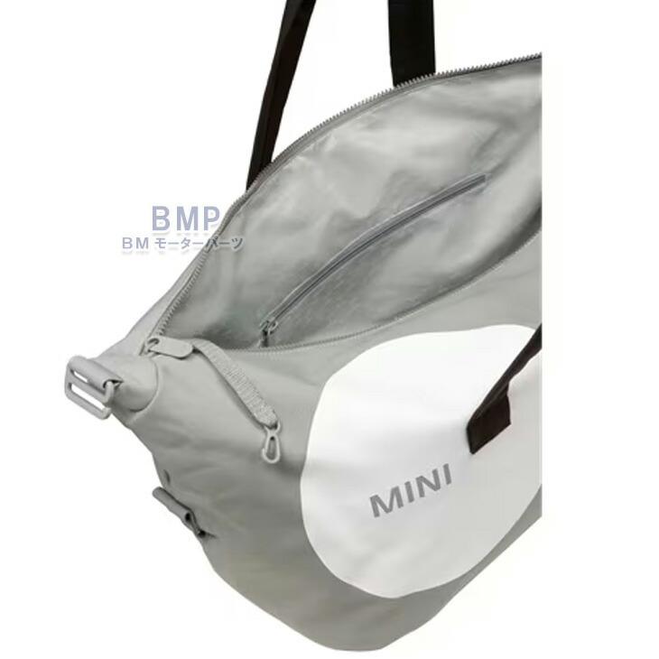 新品MINI カーフェイスダッフルバッグ　インディゴブルーホワイト　26L BMW MINI 純正 COLLECTION 2024 カーフェイス ダッフルバッグ