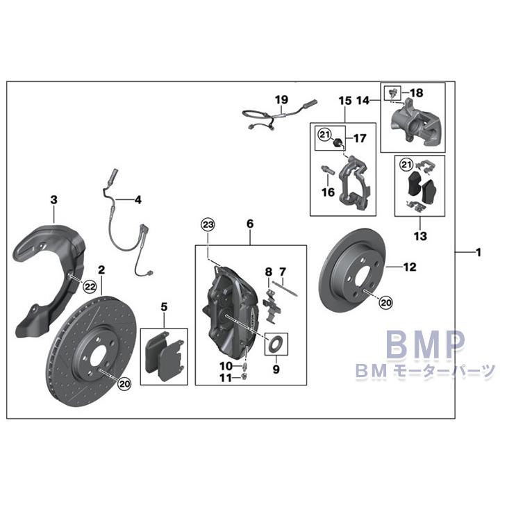 BMW BMW MINI 純正 F56 F55 3 DOOR 5 DOOR用 スポーツ ブレーキ セット