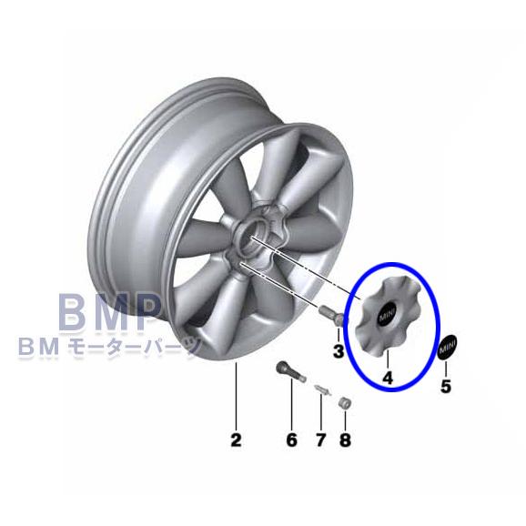 BMW MINI 純正 R60 ターボファン R126 アンスラサイト用