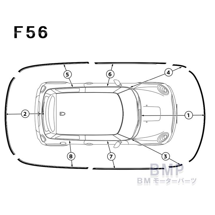 BMW MINI 純正 F56 3door ウェストライン フィニッシャー ピアノ BMW MINI 純正 F56 3door ウェストライン フィニッシャー ピアノ