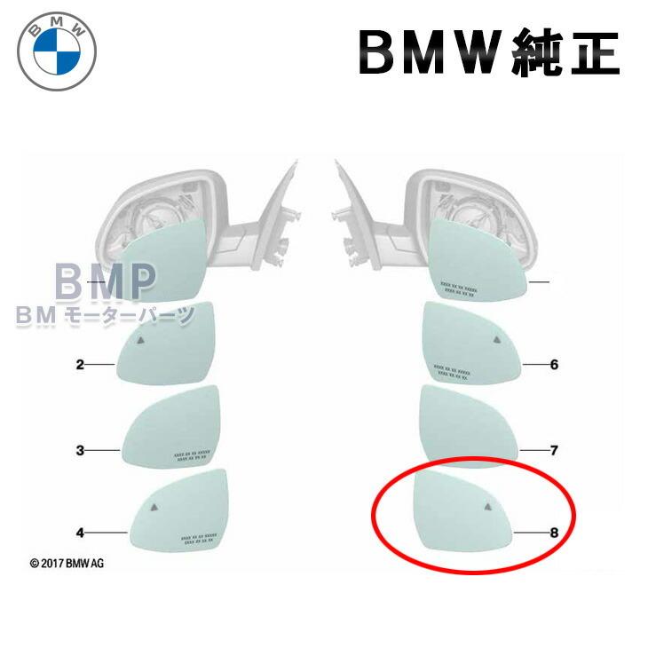 BMW 純正 ミラーレンズ 右側 RH G01 G02 F97 F98 G05 F95 G06 G07 G08