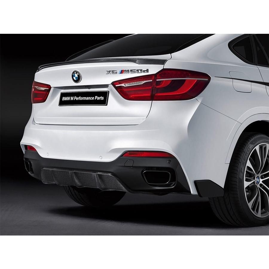 美品 F15 F16 X6 M X5 M 純正リアディフューザー F85 BMW 純正 F16 X6 M Performance リヤ フラップ ハイグロス ブラック