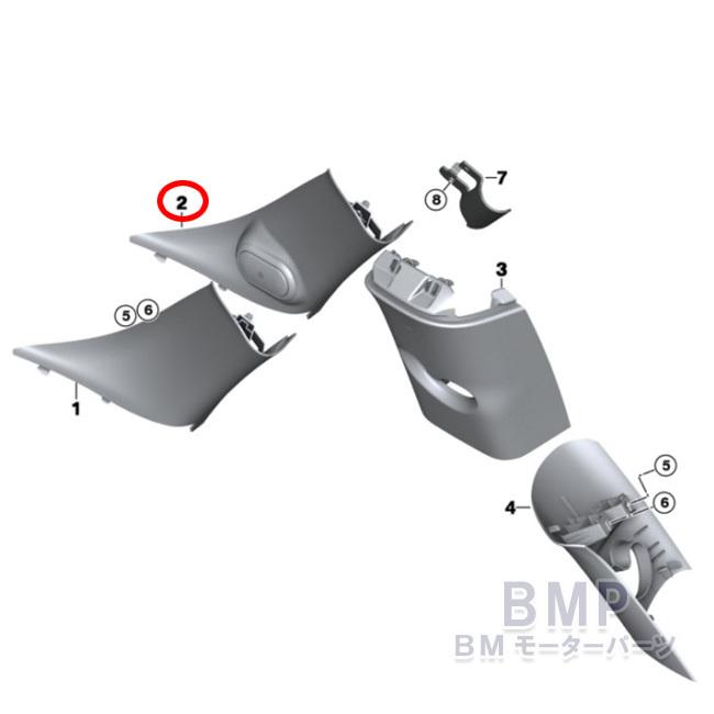 【値下】BMW MINI Ｒ６０　純正ピラーカバーリング　4個セット 値下】BMW MINI R60 純正ピラーカバーリング 4個セット 楽天