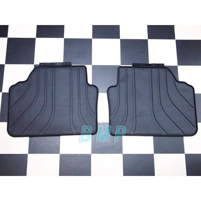BMW 純正 フロアマット E90 E91 BMW 3シリーズ用 リヤ ラバーマットセット ブラック