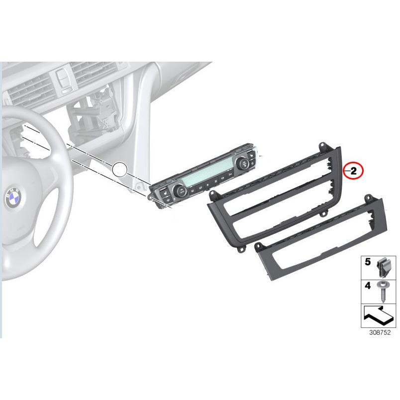 BMW BMW F30 F31 F34 Luxury Line AC操作パネル カバー クローム : BM