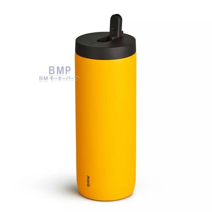 BMW 純正 BMW COLLECTION 2024 BMW ワードマーク サーモマグ タンブラー ラージ 560ml ステンレス イエロー コレクションの画像