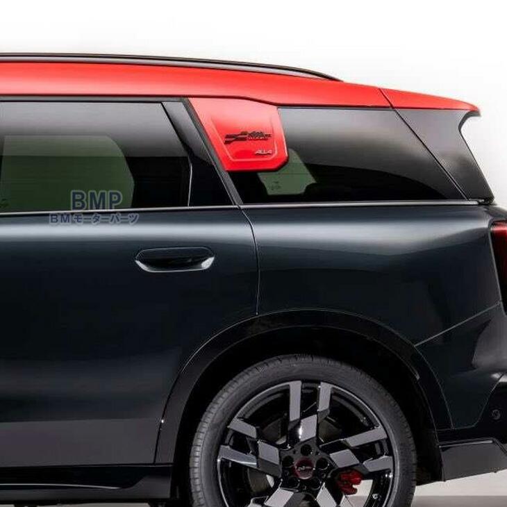 BMW MINI 純正 U25 COUNTRYMAN JCW サイド JOHN COOPER WORKS ブラック エンブレム リア クォーターガラス Cピラー_1