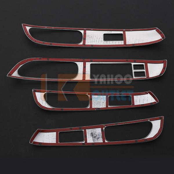 大放出セール 日産 ノート E12 後期 2016年11月〜 ウィンドウスイッチパネル ガーニッシュ ヘアライン仕上げ カスタム パーツ アクセサリー 内装 4pcs 2650