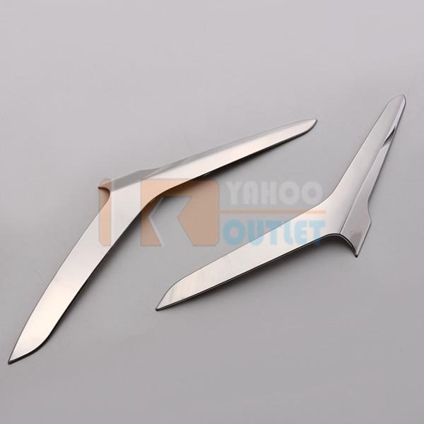 トヨタ ヴェルファイア 30系 前期 後期 フロントヘッドライトトリム ガーニッシュ ステンレス製 鏡面 メッキ パーツ 2P 3602