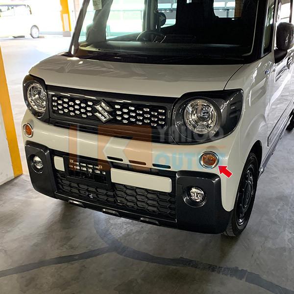 レビュー高評価の商品 パーツ 秋得セール ステンレス製 4554 ガーニッシュ スペーシア 鏡面仕上げ ギア Mk53s スズキ フロントウィンカーリング 大人気 2p カスタム メッキ 外装 ボディパーツ