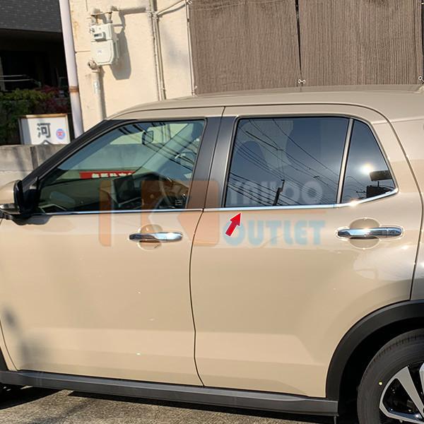 セット割 ライズ RAIZE A200A/210A型 2019年 バンパーグリルカバー＆ ウィンドウトリム ＆ ラゲッジスカッフプロテクター ステンレス製 鏡面 メッキ 4953 |  | 03