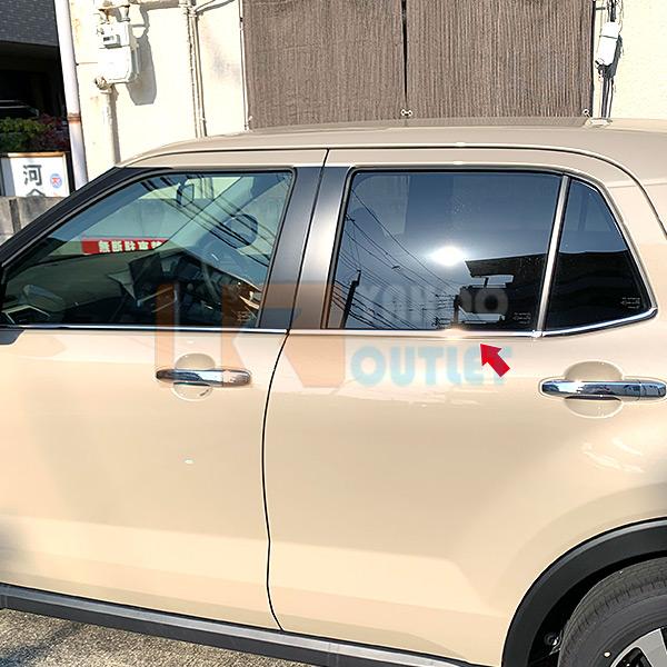 セット割 ライズ RAIZE A200A/210A型 2019年  ウィンドウトリム ＆フロント グリルカバー ＆リアゲートトリム ステンレス製 鏡面 カスタム パーツ 4960 |  | 02