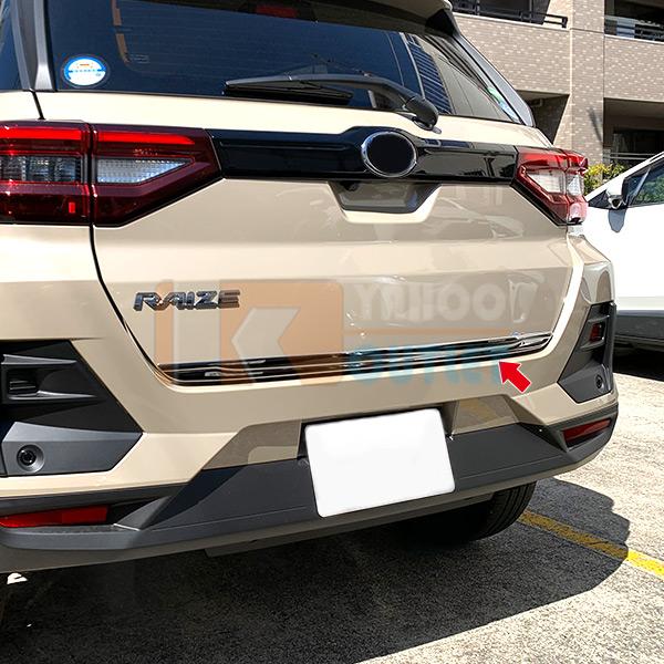 セット割 ライズ RAIZE A200A/210A型 2019年  ウィンドウトリム ＆フロント グリルカバー ＆リアゲートトリム ステンレス製 鏡面 カスタム パーツ 4960 |  | 04
