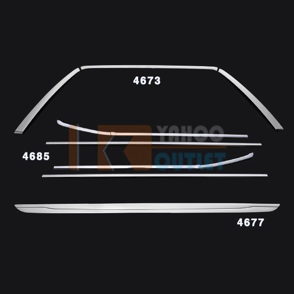セット割 ライズ RAIZE A200A/210A型 2019年  ウィンドウトリム ＆フロント グリルカバー ＆リアゲートトリム ステンレス製 鏡面 カスタム パーツ 4960 |  | 05