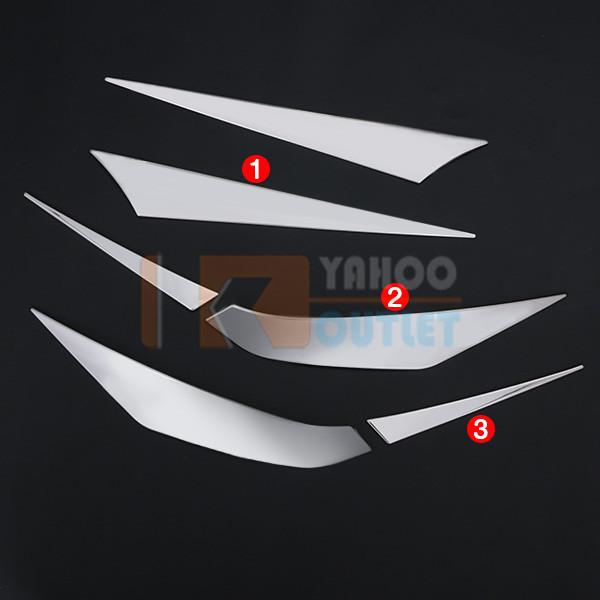 大放出セール トヨタ アルファード 30系 後期 2018年1月〜 ヘッドライトトリム アイライン ガーニッシュ ステンレス製 鏡面 カスタム パーツ 6P 5265 |  | 02