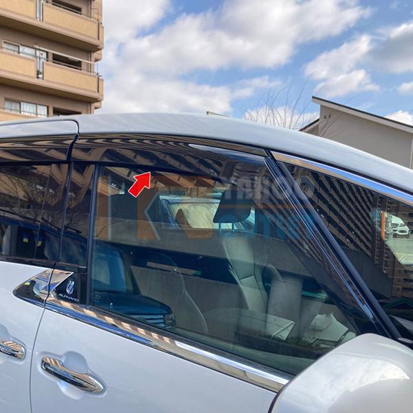 40系　ヴェルファイア　Zプレミア　スモークメッキ仕様　新品同様　サイドバイザー サイドバイザー（ドアバイザー）トヨタ ヴェルファイアZプレミア