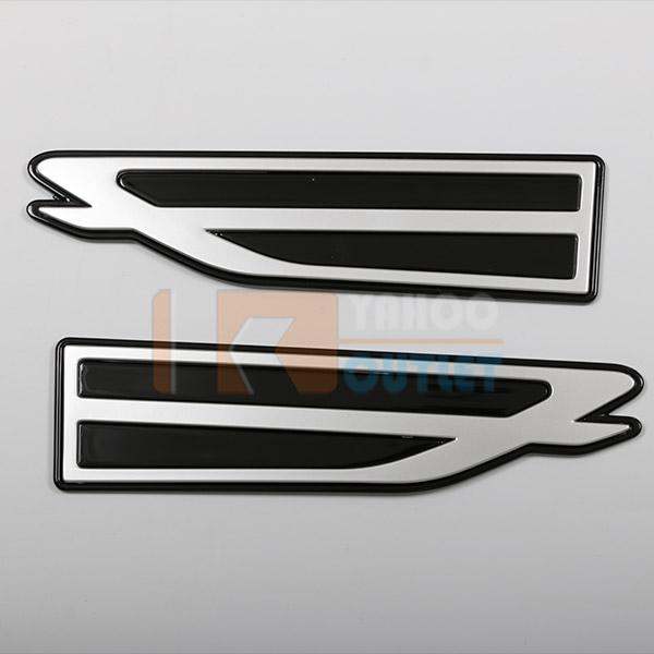 ダイハツ ムーヴ LA850S/LA860S 2025年6月〜 フェンダーカバー  ガーニッシュ 傷付き防止 シルバー+ブラック カスタム パーツ 外装 2P 7237