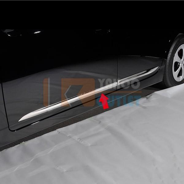 大放出セール 大人気 トヨタ プリウス 30系 前期/後期 ドアトリム ドアアンダーモール ガーニッシュ ステンレス製 鏡面仕上げ カスタムパーツ 外装 4pcs EX216 |  | 01