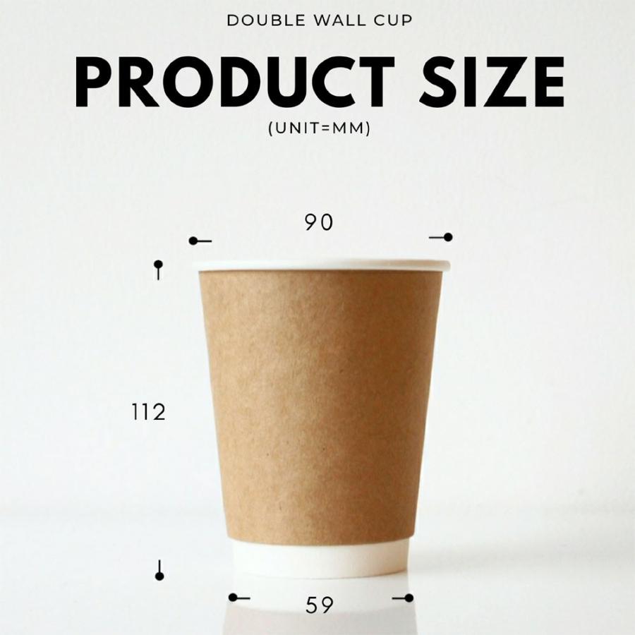 断熱クラフト2重 12オンス 紙カップ ＆ ホット用黒蓋 100個セット テイクアウト 紙コップ 蓋 フタ付き おしゃれ EC11 |  | 07