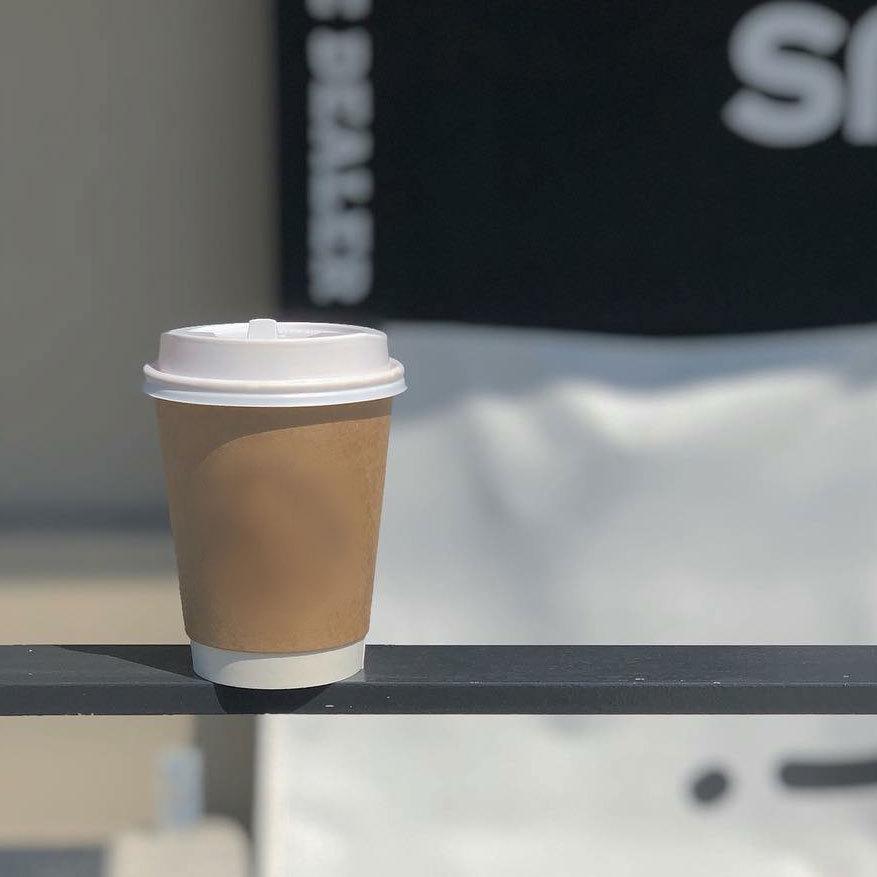 断熱クラフト2重 8オンス 紙カップ ＆ ホット用白蓋 100個セット テイクアウト 紙コップ 蓋 フタ付き おしゃれ EC14 |  | 13