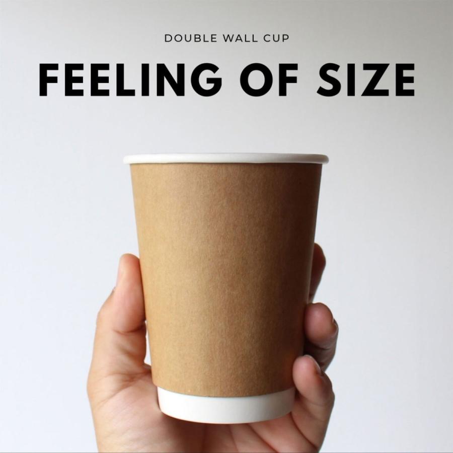 断熱クラフト2重 12オンス 紙カップ ＆ ホット用白蓋  100個セット テイクアウト 紙コップ 蓋 フタ付き おしゃれ EC12 |  | 07