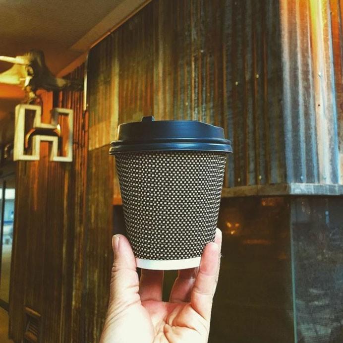 断熱ゼブラ二重 10オンス 紙カップ ＆ ホット用黒蓋 100個セット テイクアウト 紙コップ 蓋 フタ付き おしゃれ EC19 |  | 13