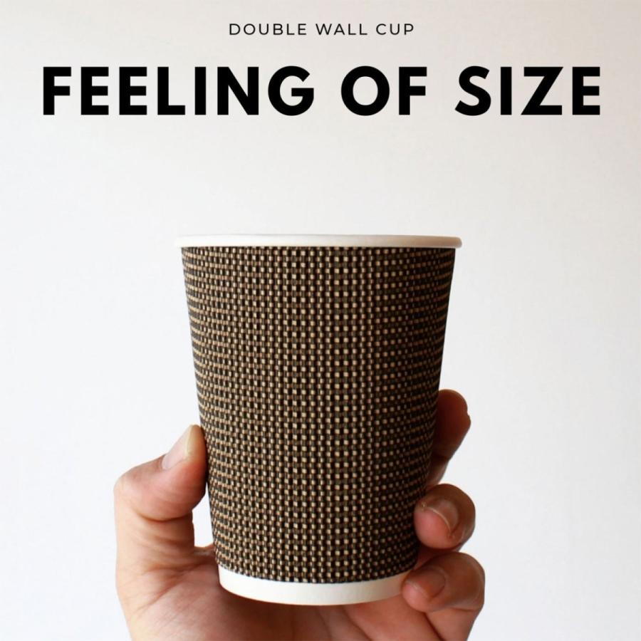 断熱ゼブラ二重 10オンス 紙カップ ＆ ホット用黒蓋 100個セット テイクアウト 紙コップ 蓋 フタ付き おしゃれ EC19 |  | 06