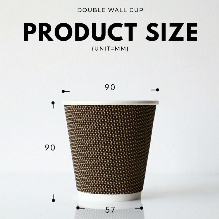 断熱ゼブラ二重 10オンス 紙カップ ＆ ホット用黒蓋 100個セット テイクアウト 紙コップ 蓋 フタ付き おしゃれ EC19 |  | 07