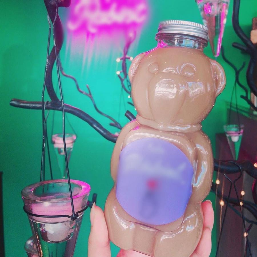 テイクアウト ドリンクボトル おしゃれ ボトル容器 430ml アニマル 銀蓋 ボトルドリンク 100個セット インスタ映えの画像