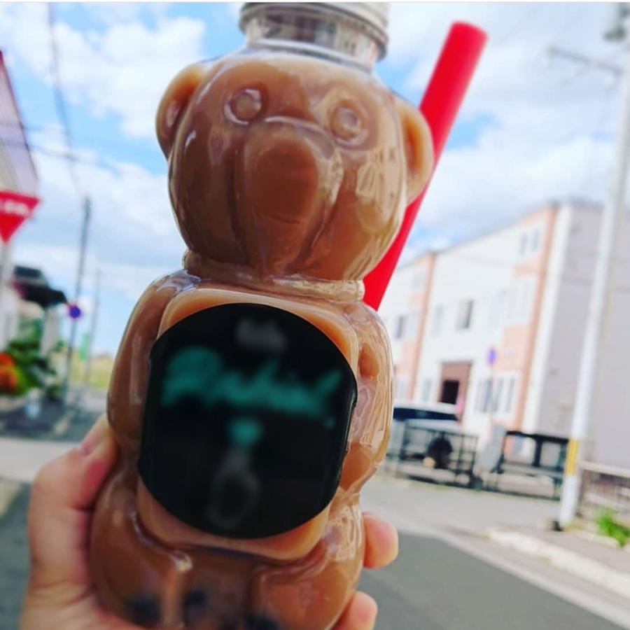 テイクアウト ドリンクボトル おしゃれ ボトル容器 430ml アニマル 銀蓋 ボトルドリンク 100個セット インスタ映えの画像